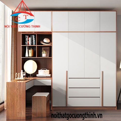 Tủ Áo Âm Tường Kết Hợp Bàn Trang Điểm 2 Hình ảnh mẫu tủ cổ điển