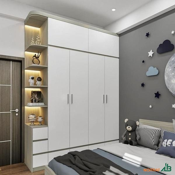 Tủ Áo Âm Tường Kịch Trần 1 Tủ quần áo kịch trần cao cấp