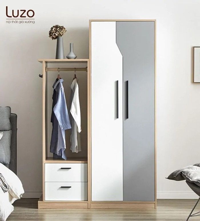 Lắp Đặt Tủ Áo 2 Tủ quần áo lắp ghép