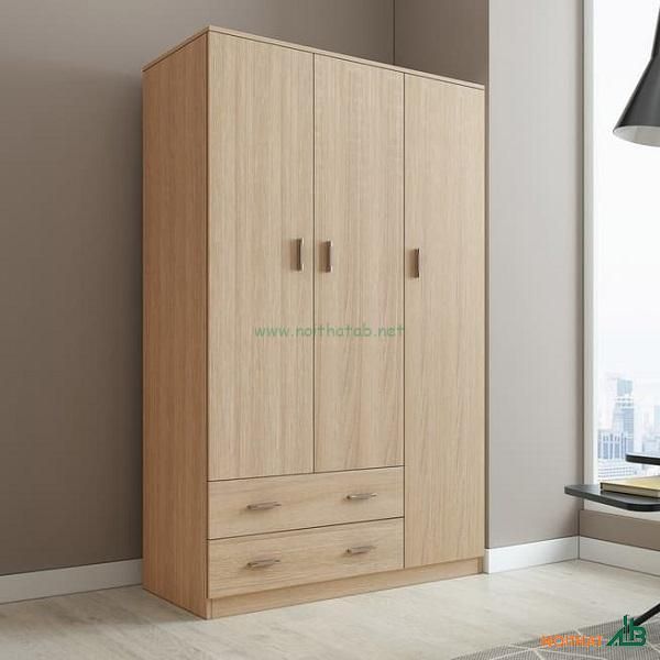 Tủ quần áo MDF 3 cánh vân gỗ