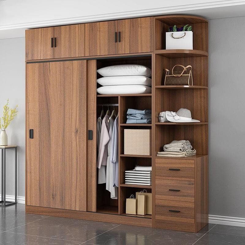 Hình ảnh tủ quần áo MDF lõi xanh chống ẩm