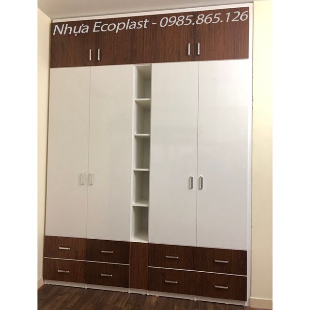 Tủ Áo Âm Tường Nhựa Đài Loan 4 Tủ quần áo nhựa Ecoplast