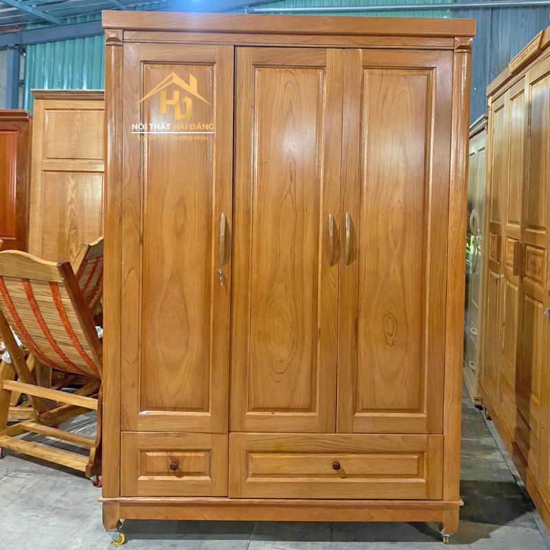 Tủ Áo Gỗ Tự Nhiên 2 Tủ quần áo nội thất hai tầng