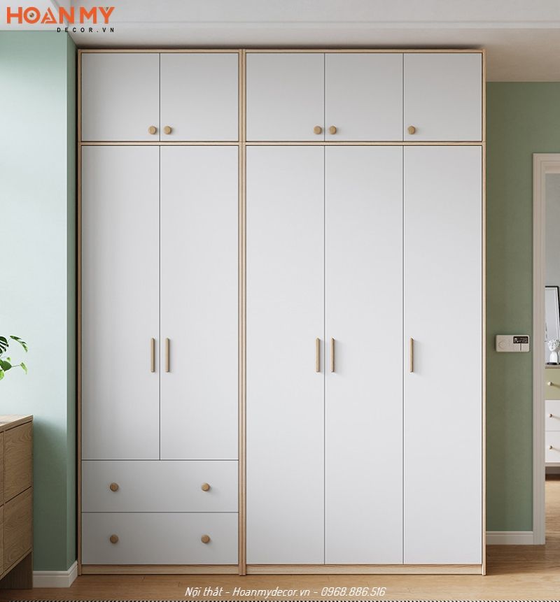 Tủ Áo Âm Tường Bắc Âu 5 Tủ quần áo phong cách Bắc Âu