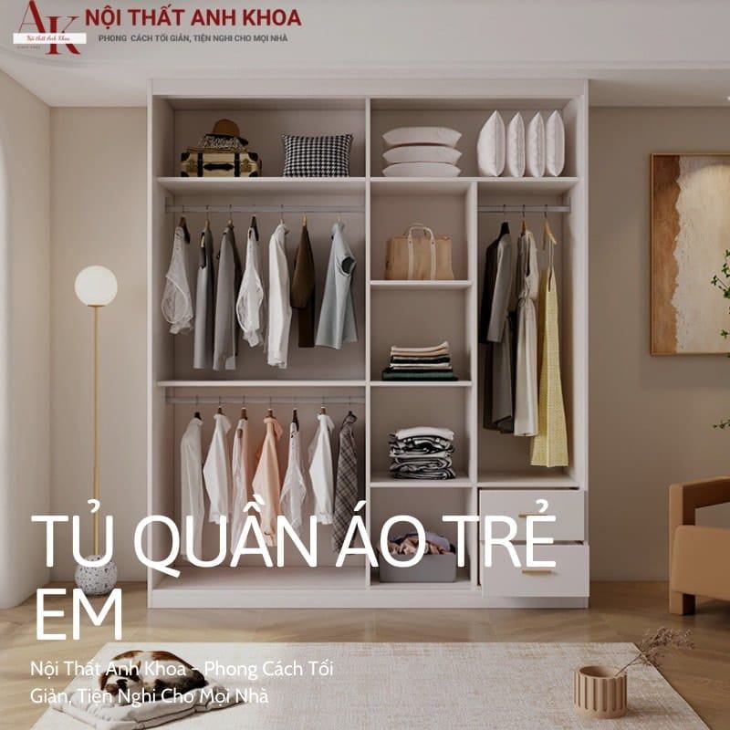 Tủ quần áo trang trí phù hợp