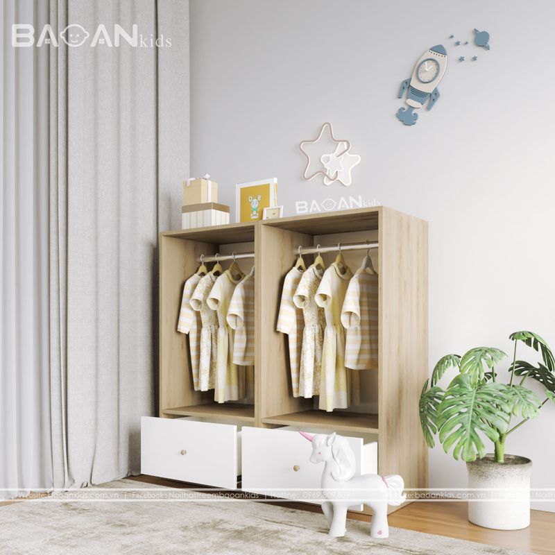 Tủ quần áo trẻ em Baoankids