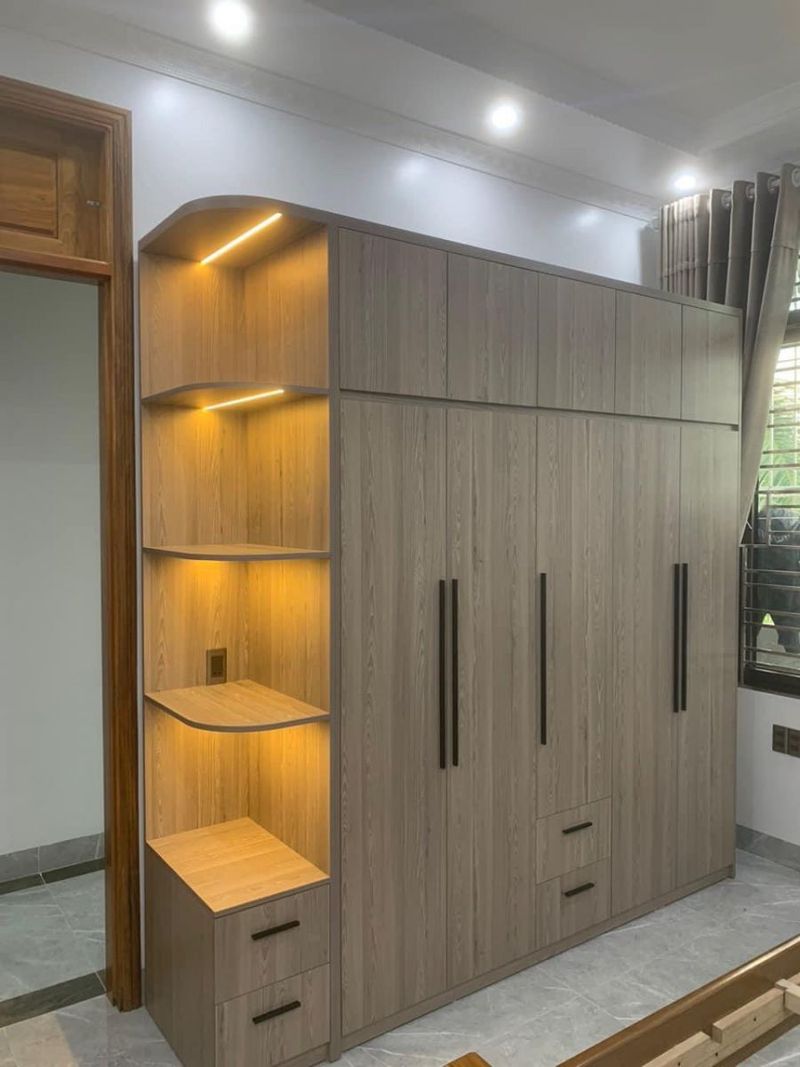 Hình ảnh tủ quần áo cánh mở