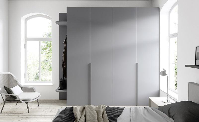 Tủ Áo Melamine 4 Tủ quần áo MDF phủ melamine