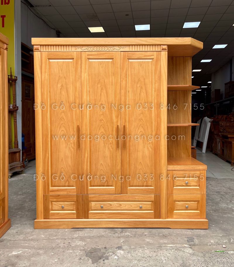 Tủ Quần Áo Gỗ Đẹp 2 Tủ quần áo gỗ sồi cao cấp
