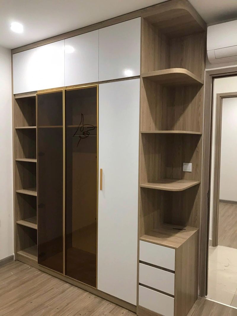 Hình ảnh tủ quần áo MDF cánh lùa